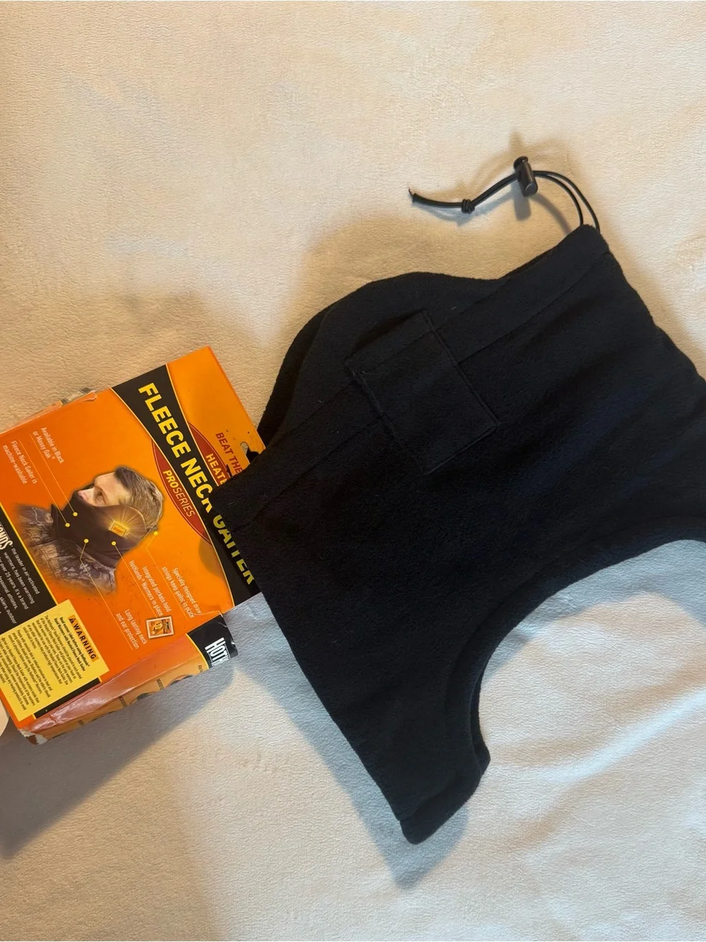 Black Fleece Neck Gaiter – Men’s Thermal Coverage